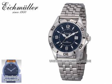 Herrenuhr Edelstahl Ziffernblatt dunkelblau von Eichm�ller (*EM*HU*) - Produktbild 