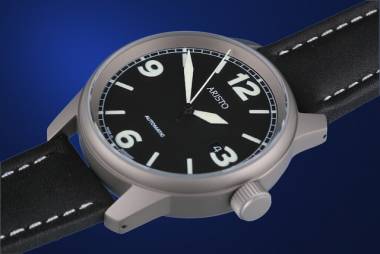 1a Angebot: Automatikuhr Flieger Titan Ziffernblatt schwarz von ARISTO (*AV*HU*) - Bild vergr��ern 