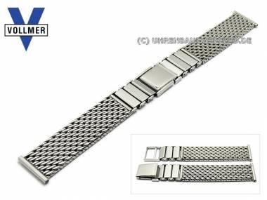 Uhrenarmband Edelstahl 16mm Milanaise mittelschweres Geflecht poliert Klappverschlu� von Vollmer - Bild vergr��ern 