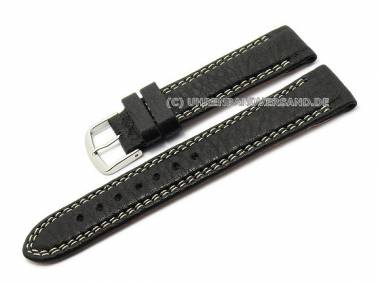 Uhrenarmband -Eco Sportive- 22mm schwarz Kalbleder genarbt von Birkenstock (Schlie�enansto� 20 mm) - Bild vergr��ern 