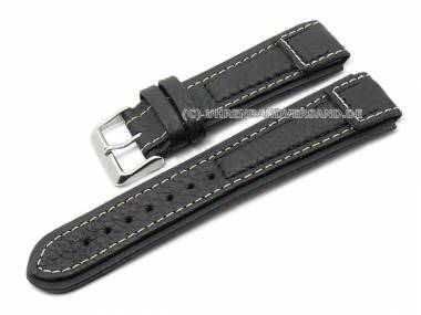 Uhrenarmband -Terrasco- 18mm schwarz Kalbleder zweilagig von Birkenstock (Schlie�enansto� 22 mm) - Bild vergr��ern 