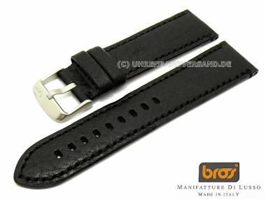 Uhrenarmband Bros -Toro Tranciato- 24mm schwarz - Bild vergr��ern 