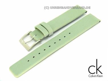 Ersatzband CALVIN KLEIN 16mm Leder gr�n-grau glatt f�r K7121 - Bild vergr��ern 