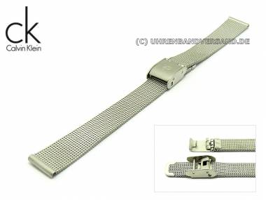 Ersatzband CALVIN KLEIN 16mm Milanaise silberfarben matt f�r K3121, K3122 - Bild vergr��ern 