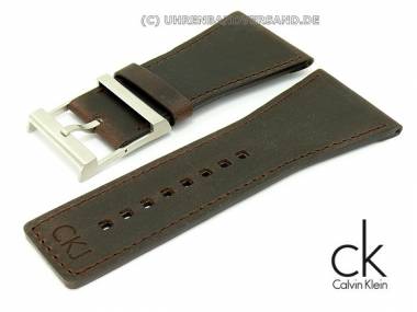 Ersatzband CALVIN KLEIN 38mm Leder dunkelbraun f�r K42111 - Bild vergr��ern 