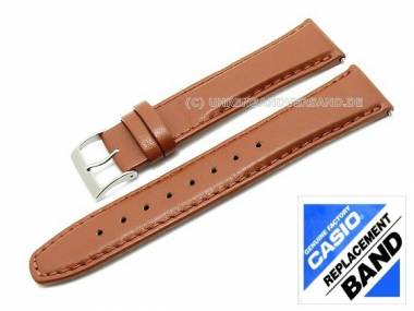 CASIO Ersatz-Uhrenarmband 22mm braun Leder (10242534) f�r WVQ-560L - Bild vergr��ern 