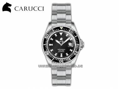 Automatik-Taucheruhr -Calabria- Edelstahl Ziffernblatt schwarz von Carucci (*CI*HU*) - Bild vergr��ern 