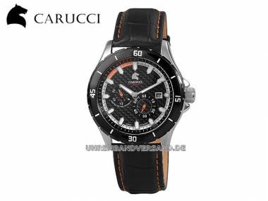 Automatik-Herrenuhr -Carovigno- Edelstahl Ziffernblatt Carbon-Optik von Carucci (*CI*HU*) - Bild vergr��ern 