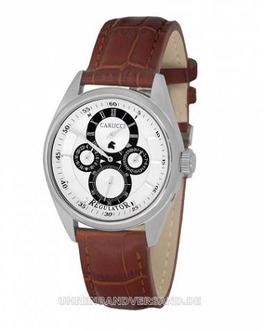 Automatik-Herrenuhr -Brescia- Edelstahl Ziffernblatt wei� von Carucci (*CI*HU*) - Bild vergr��ern 