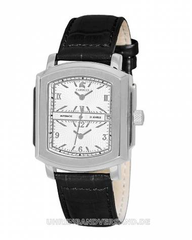 Automatik-Herrenuhr -Tavola- Edelstahl Ziffernblatt silber von Carucci (*CI*HU*) - Bild vergr��ern 