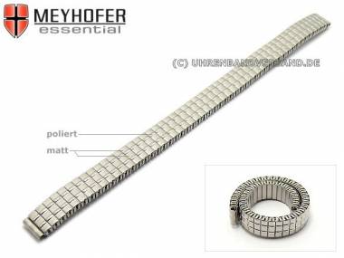 Uhrenarmband Edelstahl 08mm Zugband teilweise poliert - Bild vergr��ern 