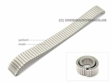 Uhrenarmband Edelstahl 12mm Zugband teilweise poliert - Bild vergr��ern 