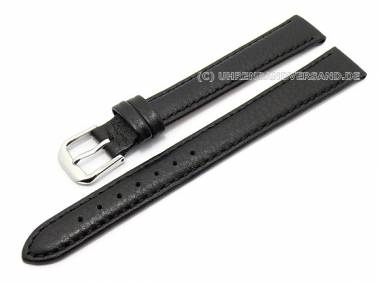 Uhrenarmband XL 10mm schwarz genarbte Oberfl�che (Schlie�enansto� 8 mm) - Bild vergr��ern 