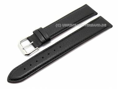 Uhrenarmband XL 16mm schwarz genarbte Oberfl�che (Schlie�enansto� 14 mm) - Bild vergr��ern 