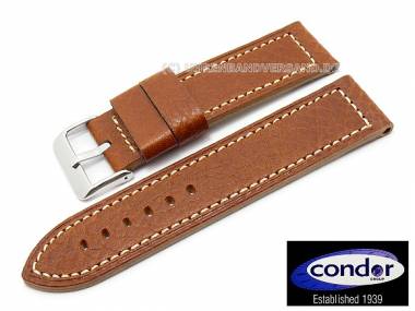 Uhrenarmband 26mm hellbraun Kamel-Narbung von CONDOR (Schlie�enansto� 26 mm) - Bild vergr��ern 