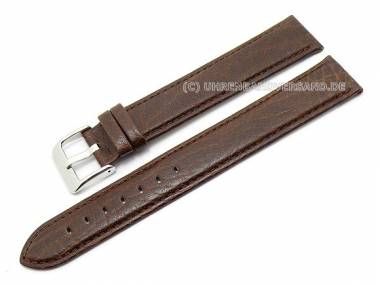 Uhrenarmband XL superlang 24mm dunkelbraun echt Leder abgen�ht von CONDOR (Schlie�enansto� 22 mm) - Bild vergr��ern 