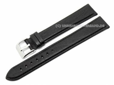 Uhrenarmband XL superlang 26mm schwarz echt Leder abgen�ht von CONDOR (Schlie�enansto� 24 mm) - Bild vergr��ern 