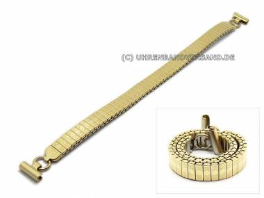 Uhrenarmband 10mm Edelstahl vergoldet Zugband gemustert von CONDOR - Bild vergr��ern 