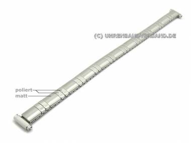 Uhrenarmband 8-11mm Edelstahl Zugband teilweise poliert Teleskop-Ansto�von CONDOR - Bild vergr��ern 