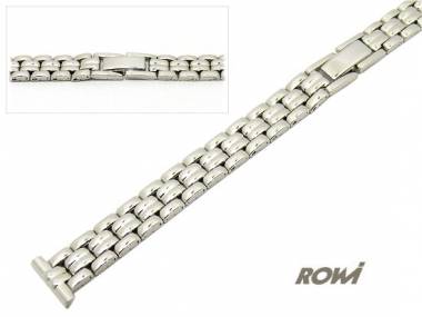 Uhrenarmband 12mm Edelstahl ROWI poliert modisches Design - Bild vergr��ern 