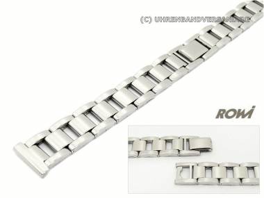 Uhrenarmband 14mm Edelstahl ROWI poliert elegantes Design - Bild vergr��ern 