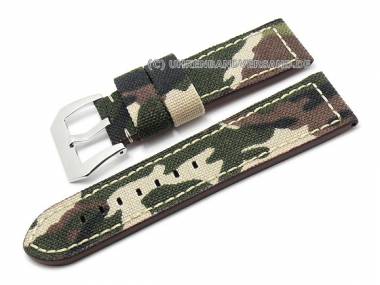 Uhrenarmband 28mm Tarn-Look Oberfl�che Textil (Schlie�enansto� 24 mm) - Bild vergr��ern 