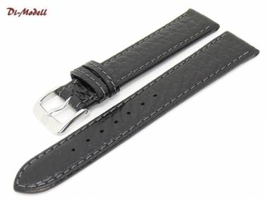 Uhrenarmband 18mm schwarz Di-Modell -Camel- modisch genarbt (Schlie�enansto� 16 mm) - Bild vergr��ern 