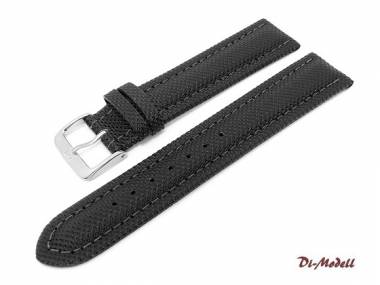 Uhrenarmband 20mm Di-Modell schwarz -Traveller- waterproof - Bild vergr��ern 