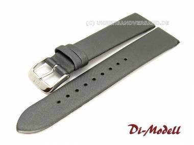 Uhrenarmband 16mm grau Di-Modell -Media- Textil-Look glatt ohne Naht - Bild vergr��ern 
