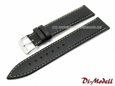 Uhrenarmband 20mm schwarz Di-Modell -Havanna- (Schlie�enansto� 18 mm) - Bild vergr��ern 