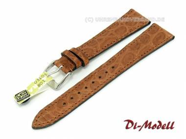 Uhrenarmband 19mm hellbraun Di-Modell -Kensington- echt Krokodil (Schlie�enansto� 14 mm) - Bild vergr��ern 