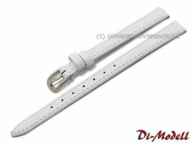 Uhrenarmband 10mm wei� Di-Modell -Softina- Kalbleder (Schlie�enansto� 9 mm) - Bild vergr��ern 