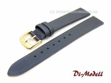 Uhrenarmband 12mm dunkelblau Di-Modell -Media- Textil-Look glatt ohne Naht - Bild vergr��ern 