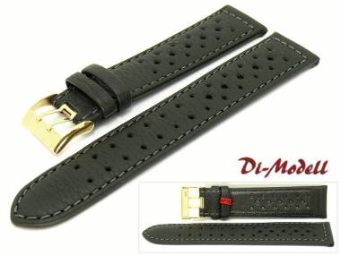 Uhrenarmband 22mm schwarz Di-Modell -Rallye waterproof- - Bild vergr��ern 