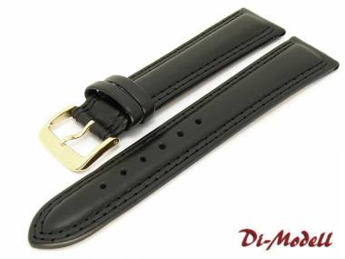Uhrenarmband 20mm schwarz Di-Modell -Chronoline- Doppelnaht - Bild vergr��ern 