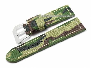 Uhrenarmband 26mm Tarn-Look Oberfl�che Textil (Schlie�enansto� 24 mm) - Bild vergr��ern 