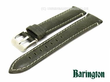 Uhrenarmband 18mm schwarz Barington Antiklook helle Naht - Bild vergr��ern 