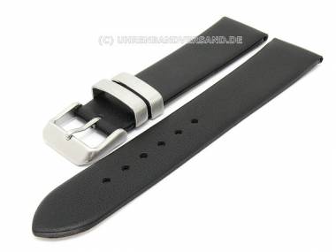 Uhrenarmband -Iron Loop- 20mm schwarz glatt Stahlschlaufen von EULIT (Schlie�enansto� 18 mm) - Bild vergr��ern 