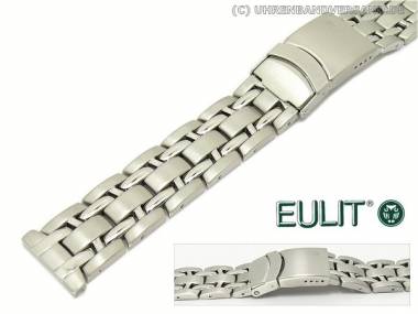 Uhrenarmband 20mm Edelstahl EULIT massiv elegant teilweise poliert - Bild vergr��ern 