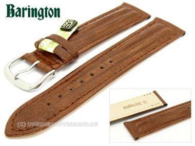 Uhrenarmband 18mm braun Barington echt Teju-Eidechse (Schlie�enansto� 16 mm) - Bild vergr��ern 