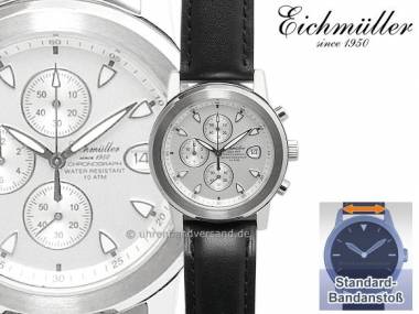 Sportiver Chronograph Edelstahl Ziffernblatt silber von Eichm�ller (*EM*HU*) - Bild vergr��ern 