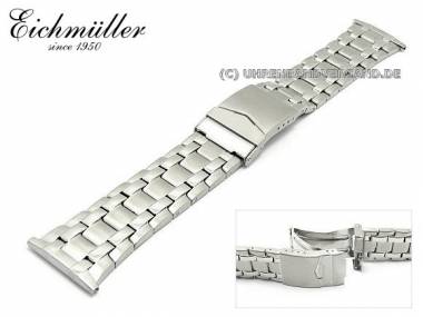 Uhrenarmband Edelstahl 24mm Massivoptik teilpoliert von Eichm�ller - Bild vergr��ern 