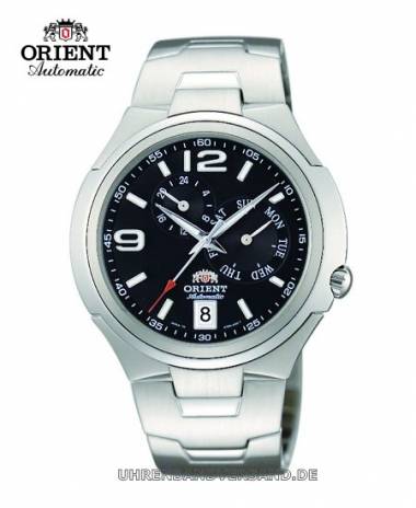 Automatik-Herrenuhr -Eyes- Edelstahl Ziffernblatt schwarz von Orient (*OR*HU*) - Bild vergr��ern 