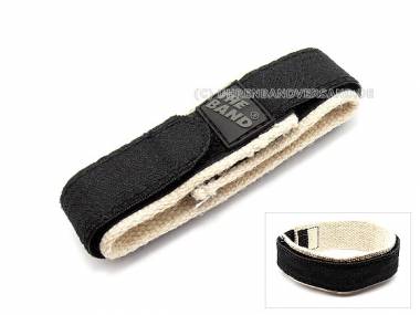 Klett-Uhrenarmband 20mm -Black HANF- schwarz - Bild vergr��ern 