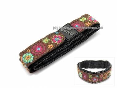 Klett-Uhrenarmband 20mm -Kyoto MESH- braun gebl�mt - Bild vergr��ern 