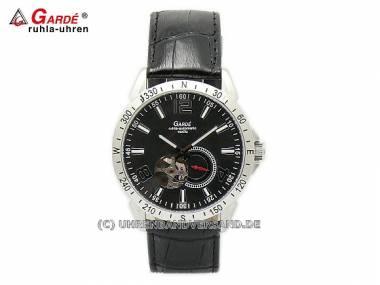 Automatik-Herrenuhr Edelstahl Ziffernblatt schwarz von Gard� Ruhla (*GD*HU*) - Bild vergr��ern 
