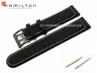 Uhrenarmband HAMILTON 20mm schwarz Textil f�r H70575733  - Bild vergr��ern 