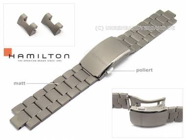 Ersatzband HAMILTON 20mm Titan massiv f�r H77445133 - Bild vergr��ern 