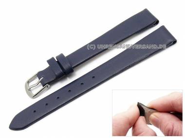 Uhrenarmband XL 10mm dunkelblau Clip f�r feste Stege (Schlie�enansto� 08 mm) - Bild vergr��ern 