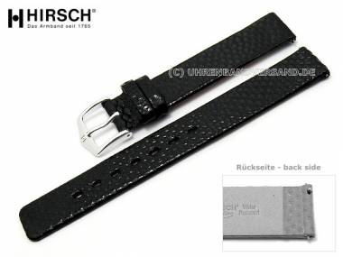 Uhrenarmband -Aqualino- 14mm schwarz Wasserschlange Easy Change von HIRSCH (Schlie�enansto� 14 mm) - Bild vergr��ern 